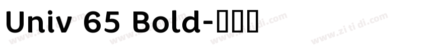 Univ 65 Bold字体转换